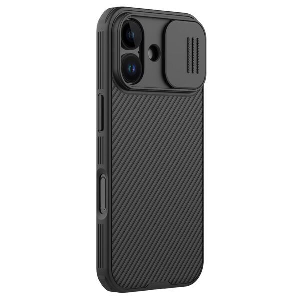 Coque iPhone 17 à couvercle coulissant pour appareil photo - NILLKIN Camshield Pro Series PC + TPU