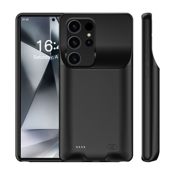 Batterie externe C28 10 000 mAh pour Samsung Galaxy S24 Ultra, coque de protection souple en TPU