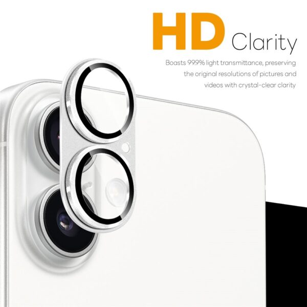 Protection d'objectif d'appareil photo pour iPhone 17 avec verre trempé mat intégré