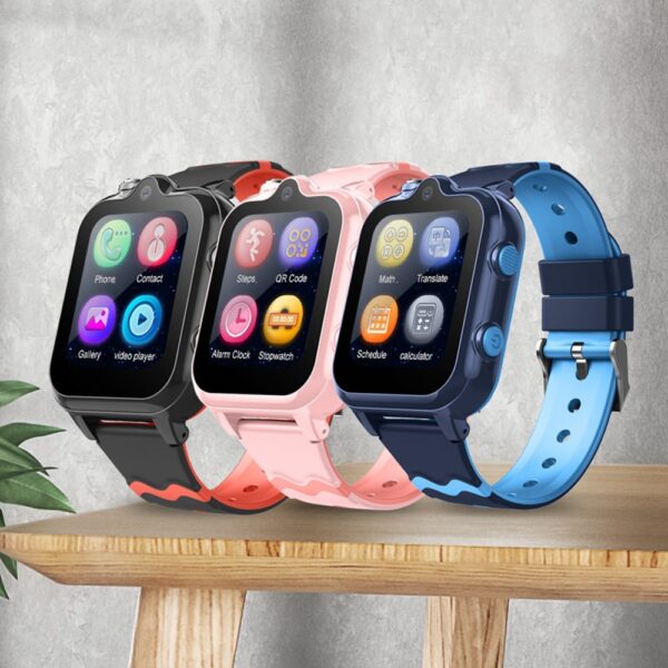 Montre Intelligente Android 8.1 pour Enfants 1Go + 8Go GPS Tracker Caméra 2MP Montre de Sport Supportant WhatsApp